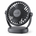 Elarvexa™ PivotAir Compact USB Desk Fan – Powerful Personal Airflow with 180° Vertical Tilt, Low-Noise Operation & Space-Saving Desktop Base