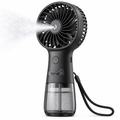 Elarvexa™ ChillMist Portable Misting Fan – Rechargeable Handheld Cooling Fan with Fine Mist Spray, 3-Speed Airflow, Visible Water Tank, 45° Adjustable Head & USB-C Charging